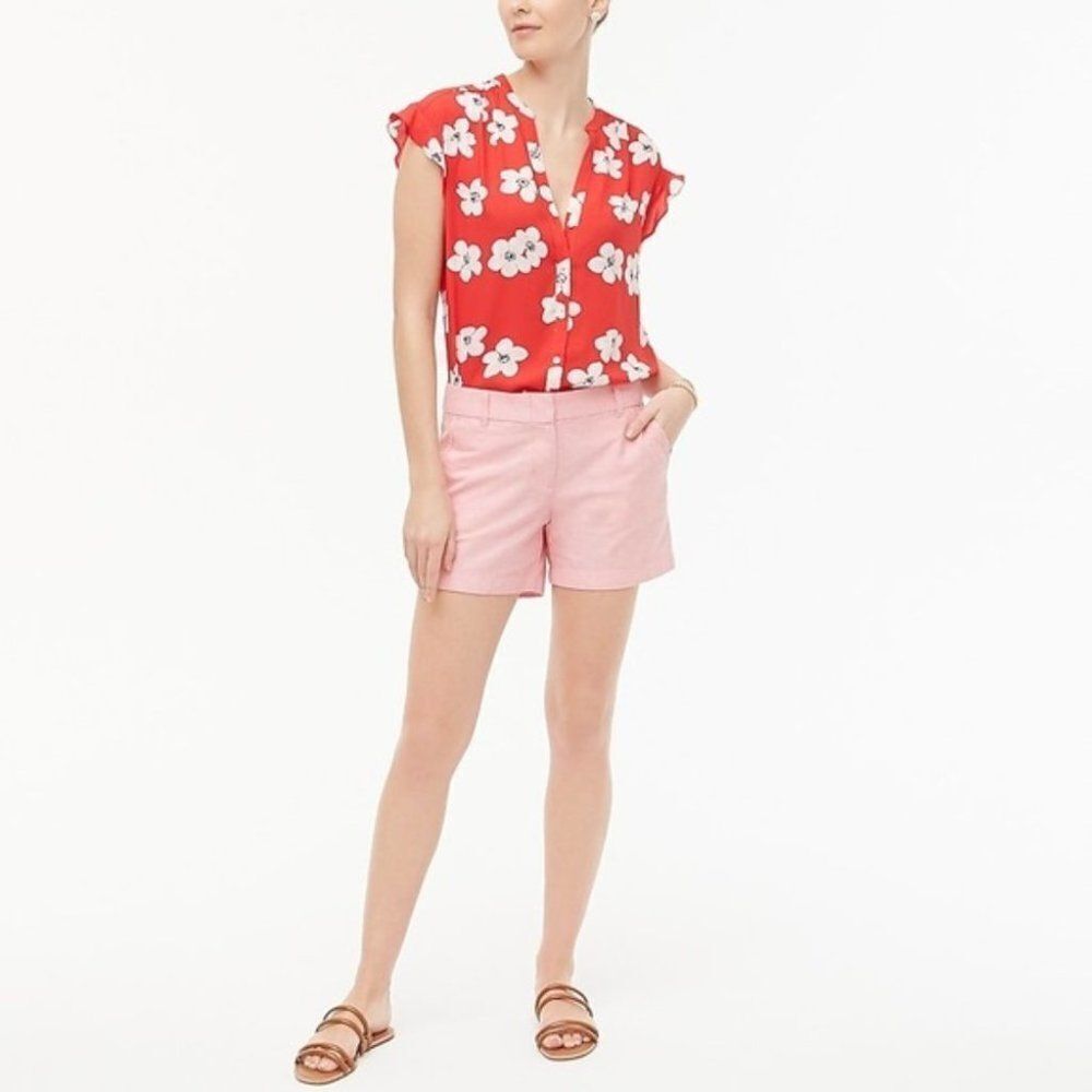 J.Crew Oxford Cotton Shorts Coral size 10